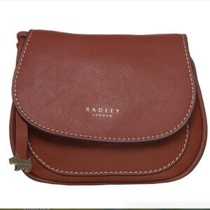 RADLEY Bumbag Beltbag Harper Road Leather Flapover Small NEW Chestnut